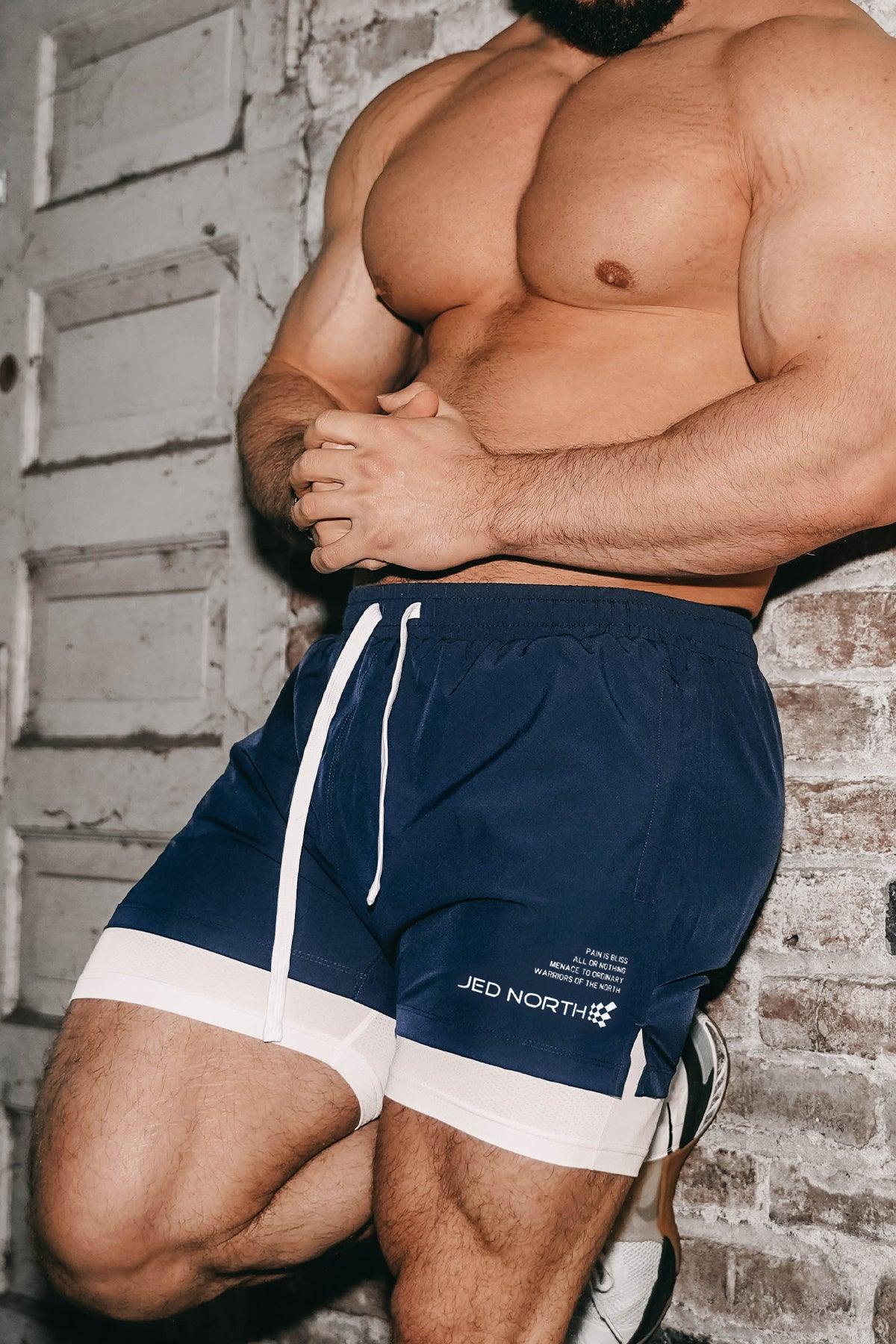 Jed North Men's 2-In-1 Active 5" Training Shorts 2.0 - Navy