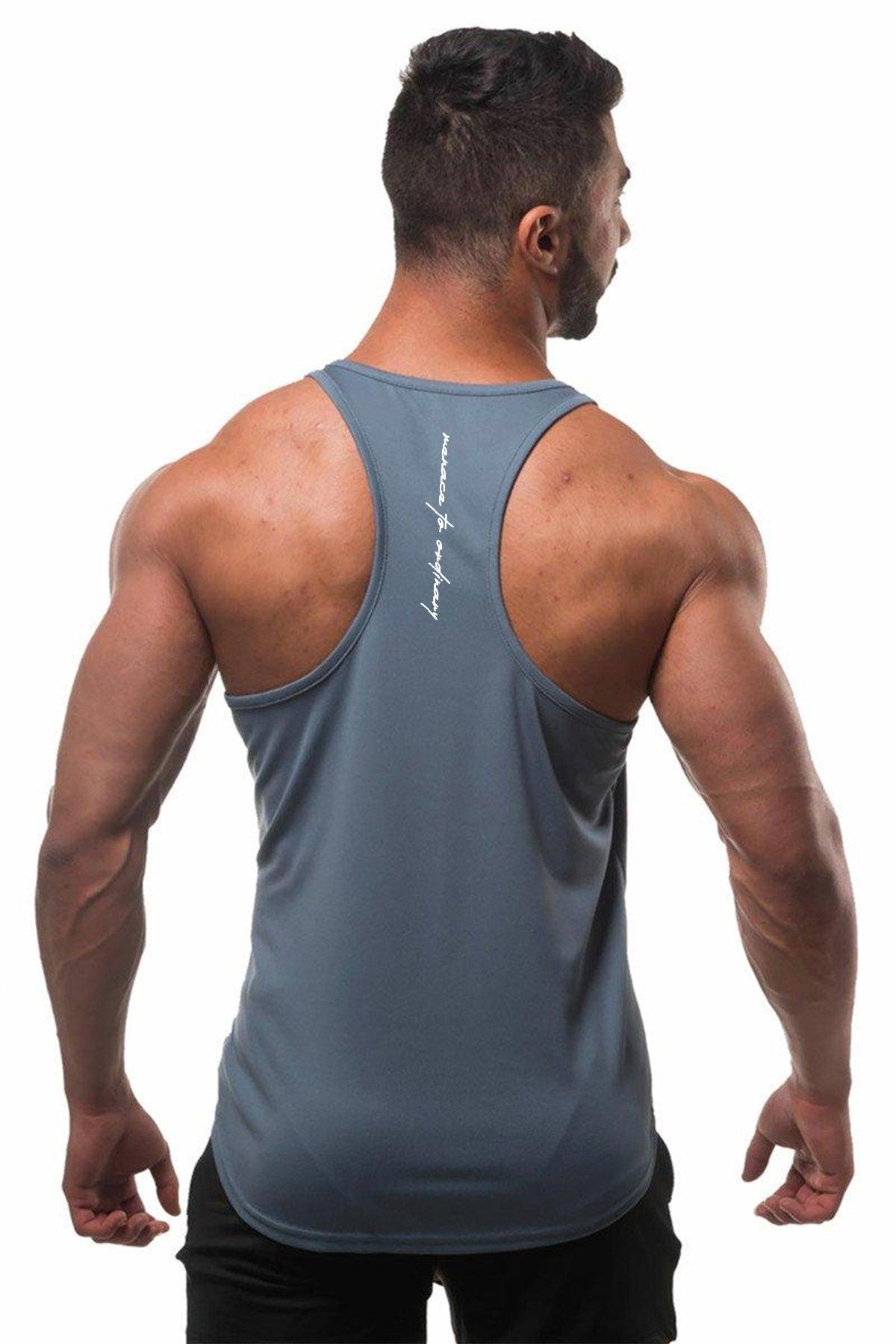 Jed North Fast-Dry Bodybuilding Workout Stringer - Gray