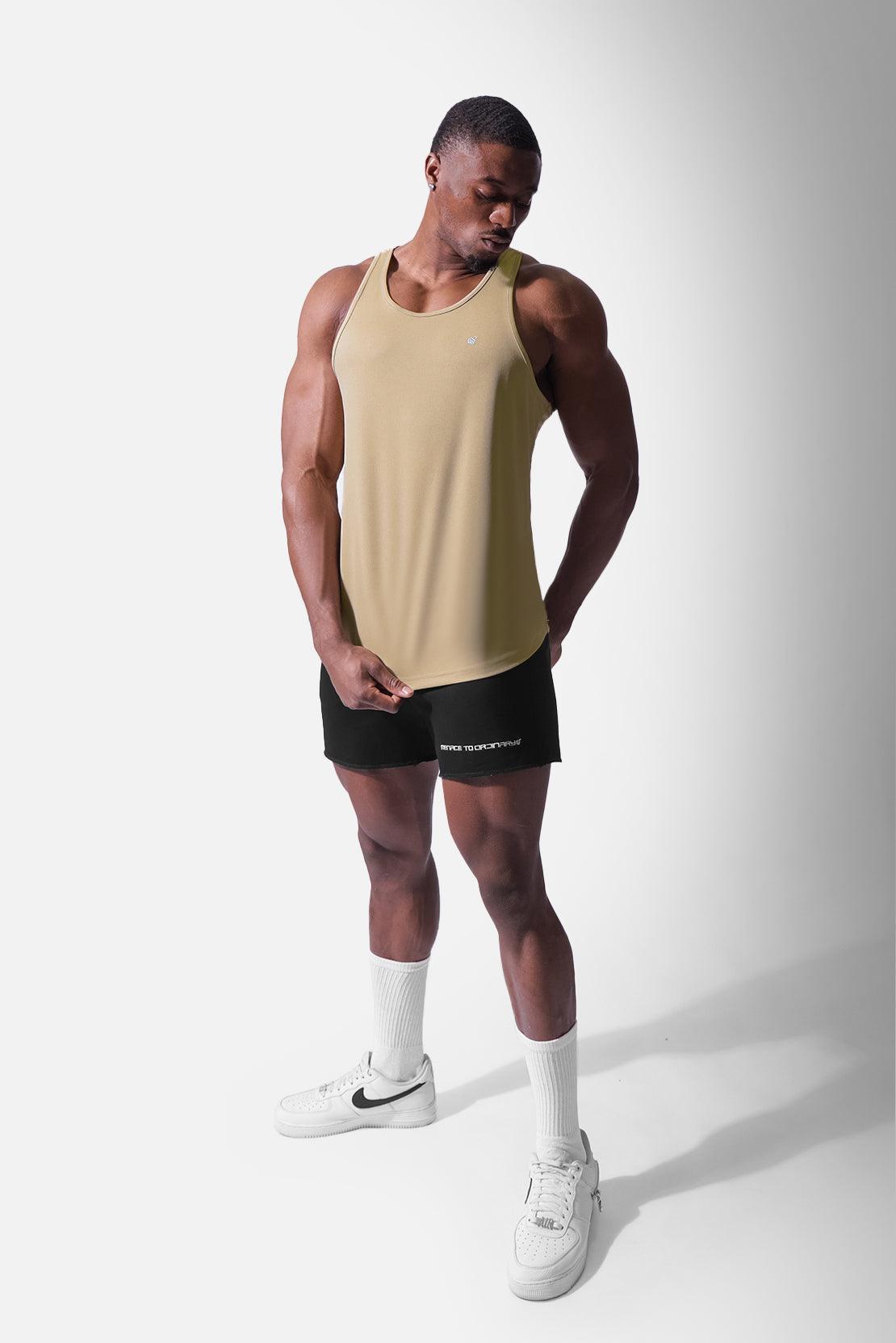 Jed North Fast-Dry Bodybuilding Workout Stringer - Khaki
