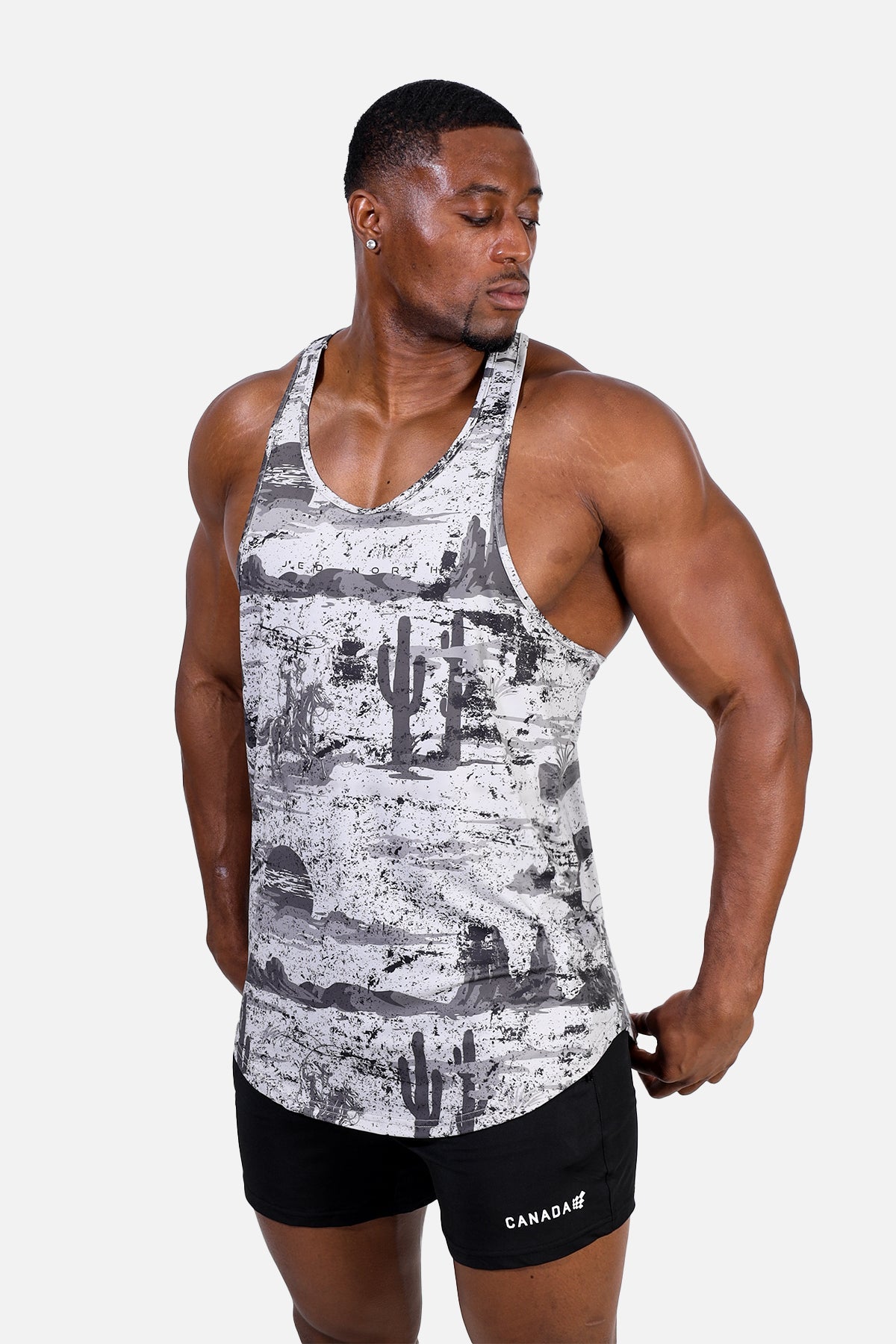 Jed North Graphic Muscle Stringer - Kaktus