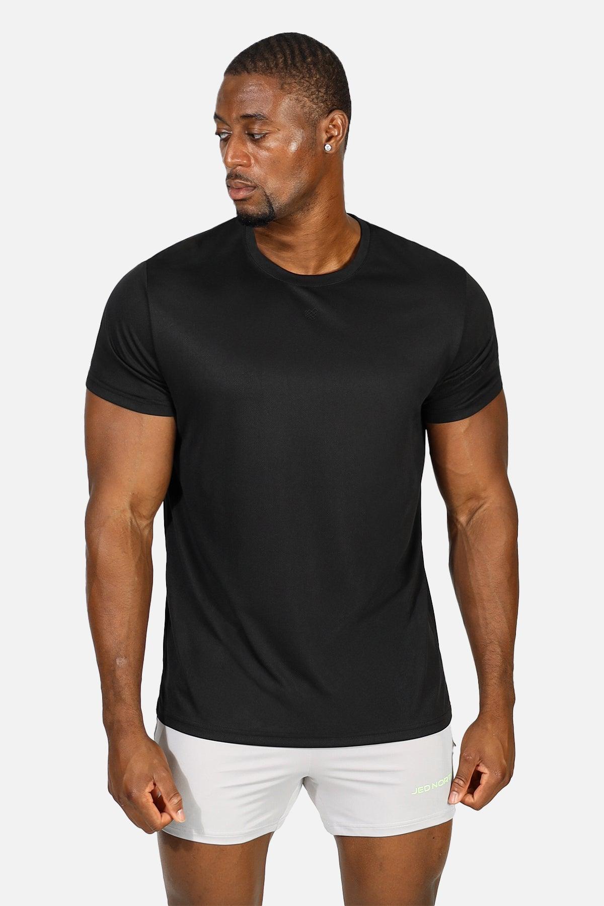 Jed North Tactical Fast-Dry Trainings-T-Shirt - Obsidian Black