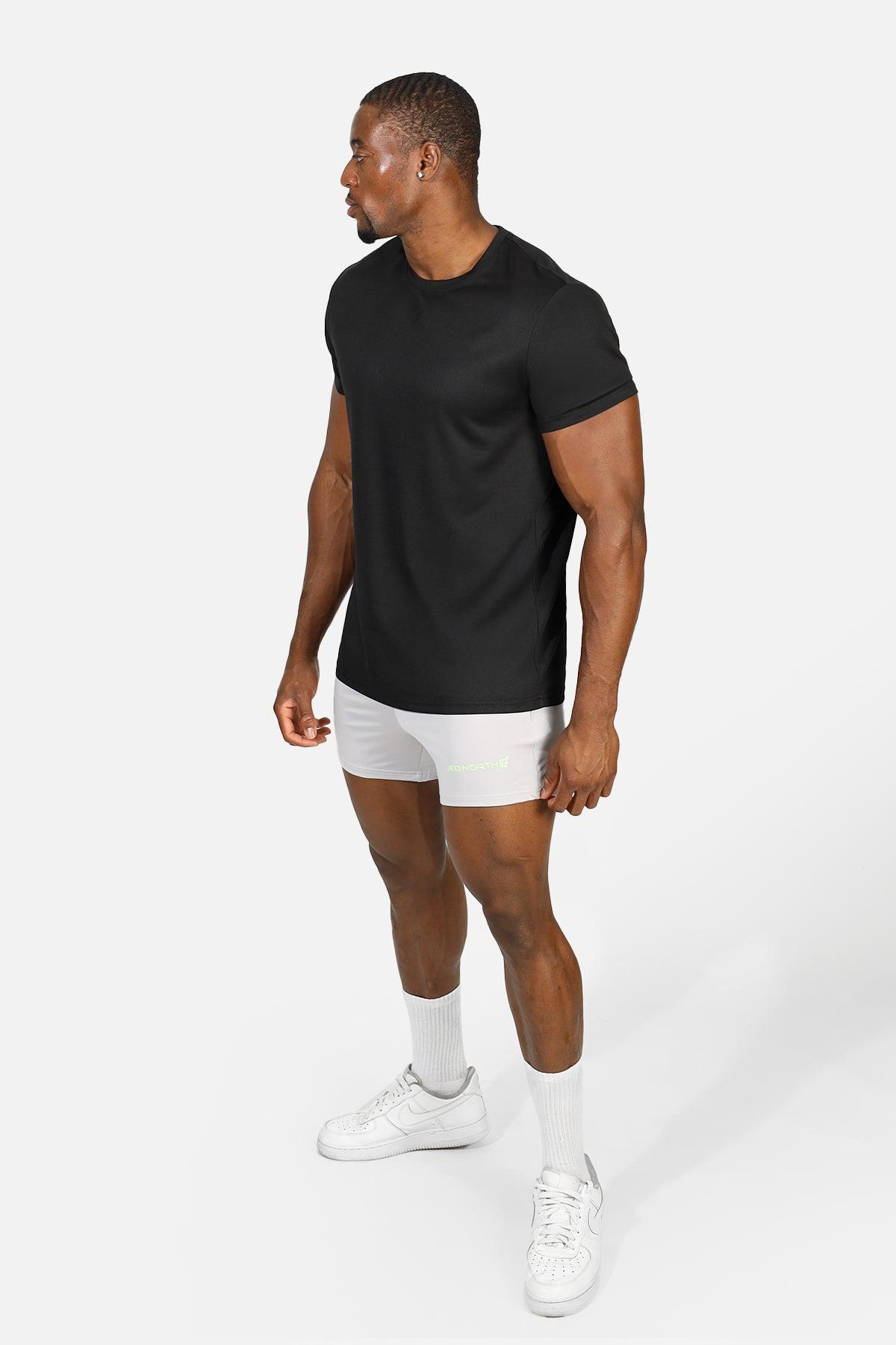 Jed North Tactical Fast-Dry Trainings-T-Shirt - Obsidian Black