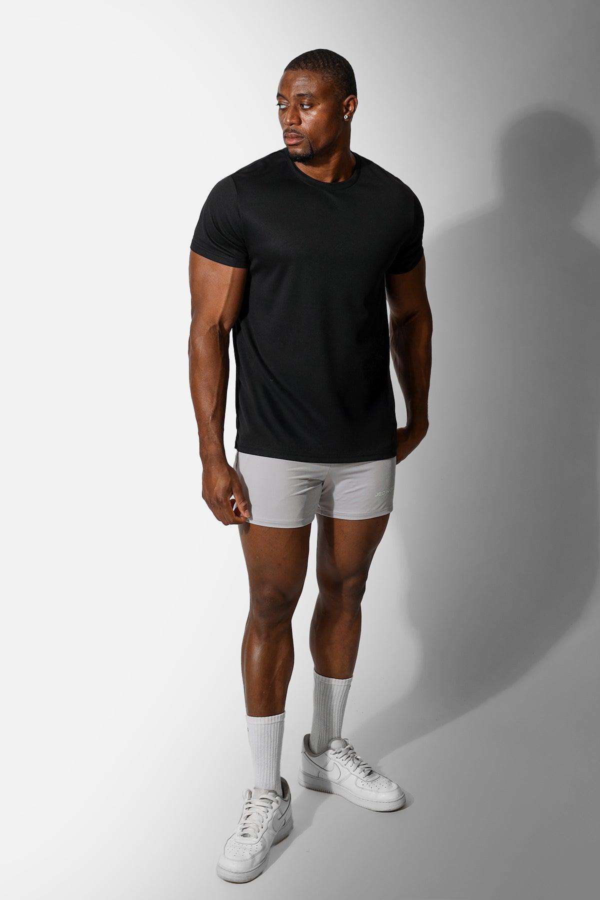 Jed North Tactical Fast-Dry Trainings-T-Shirt - Obsidian Black