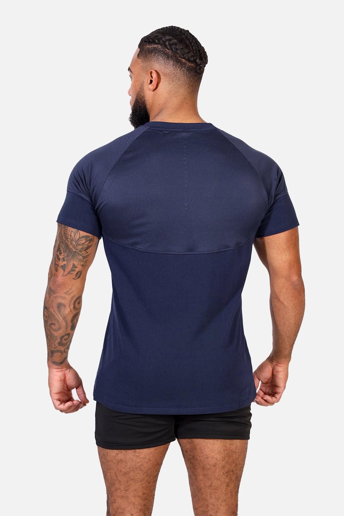 Jed North Core Mesh Workout T-Shirt 2.0 - Marineblau