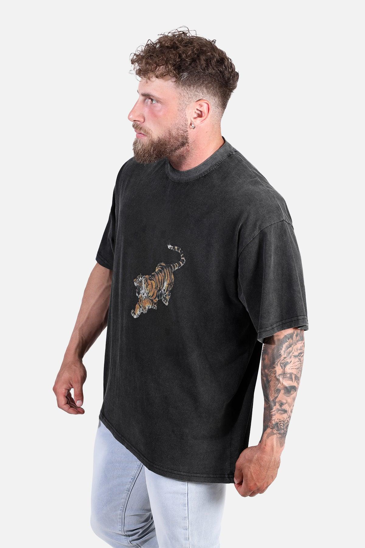 Jed North Vintage Oversized T-Shirt - Tiger Logo 2.0