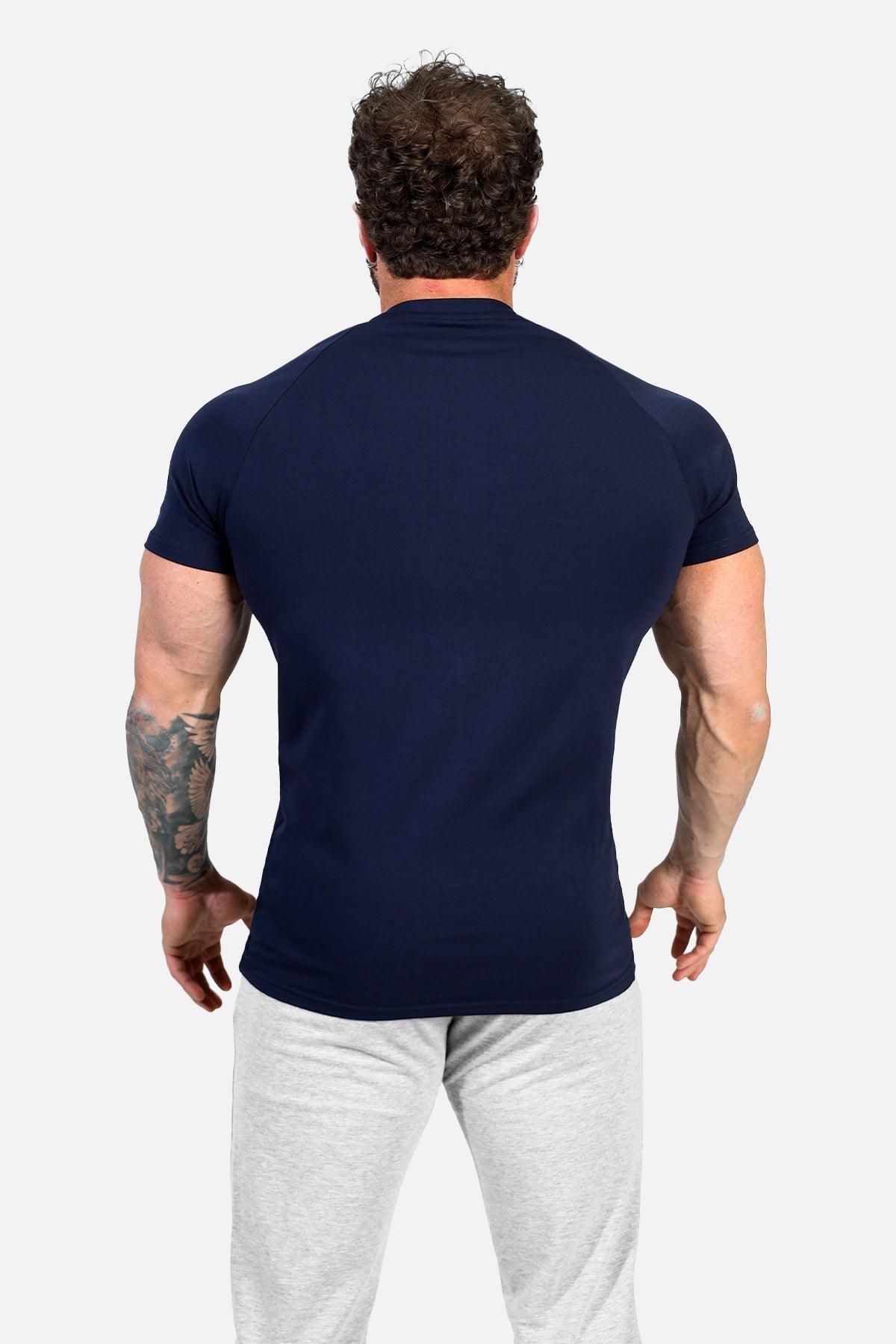 Jed North Titan 2.0 Muscle-Fit T-Shirt - Marineblau