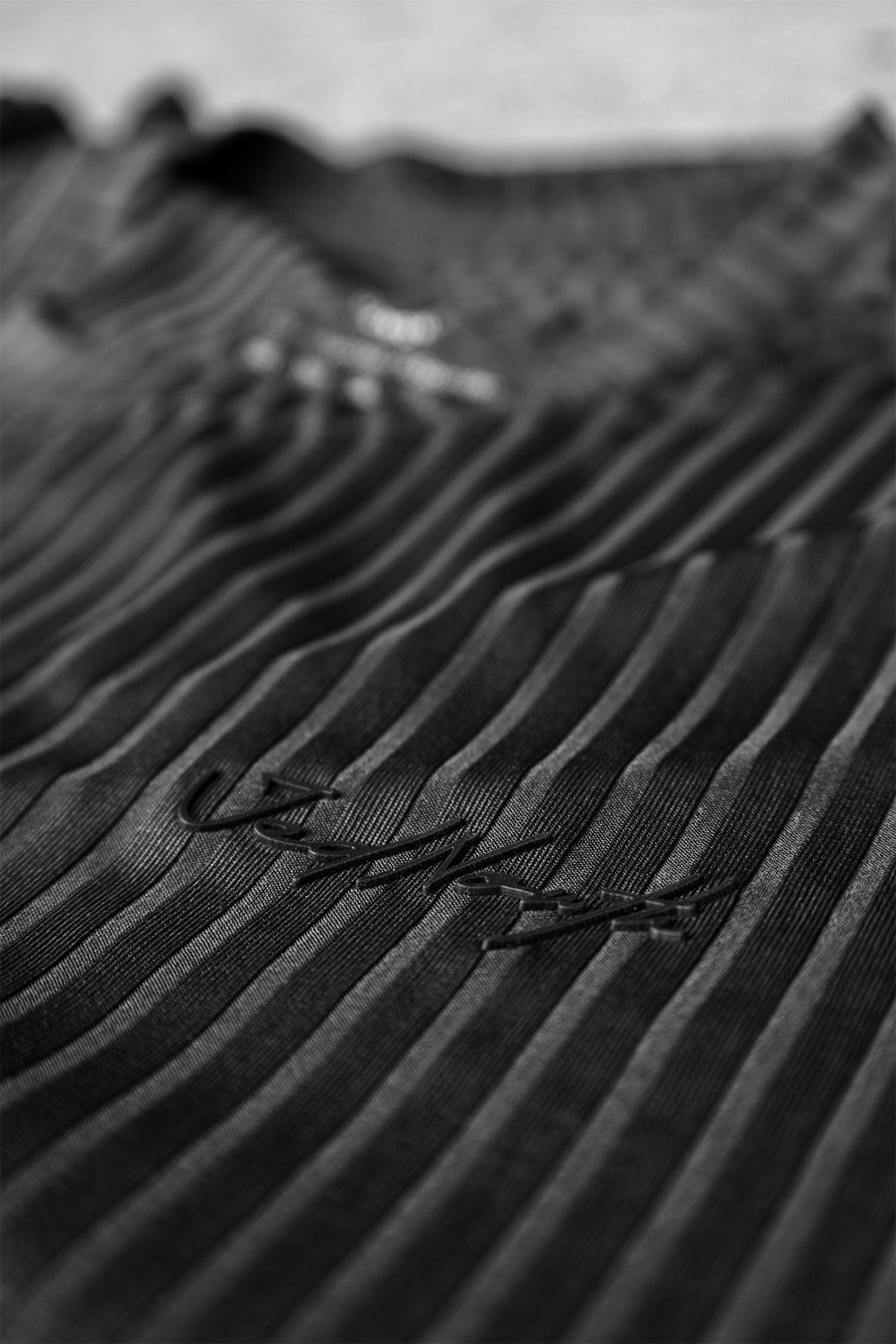 Jed North Ribbed Muscle-Fit T-Shirt - Jet Black