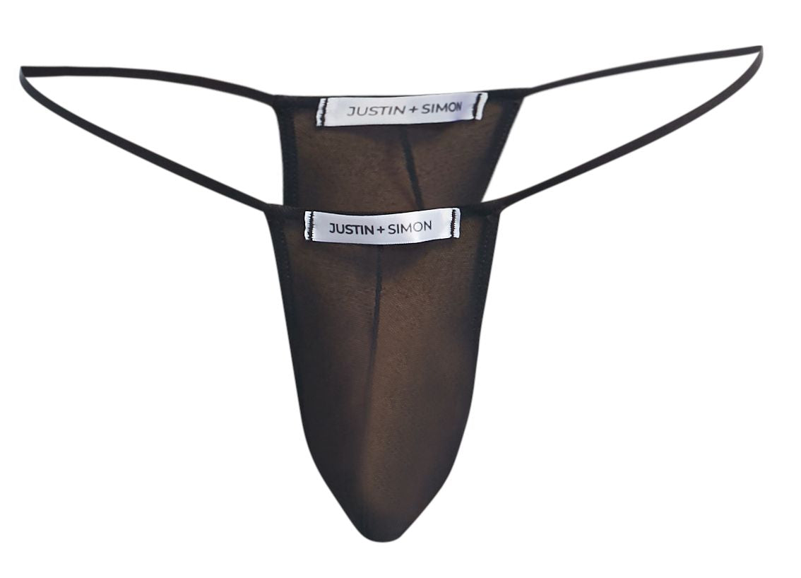 JUSTIN+SIMON XSJ02 Classic G-String Color Black Mesh - DealByEthan.gay loves JUSTIN+SIMON