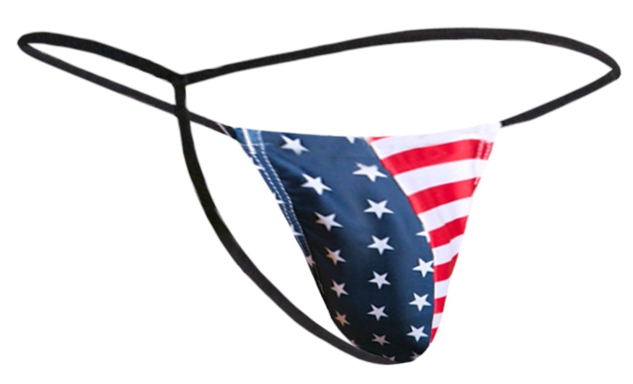 JUSTIN+SIMON XSJ02 Classic G-String Color USA Flag - DealByEthan.gay loves JUSTIN+SIMON