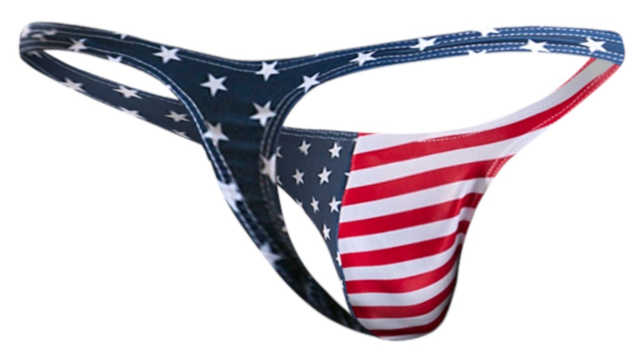 JUSTIN+SIMON XSJ03 Classic Thongs Color USA Flag - DealByEthan.gay loves JUSTIN+SIMON