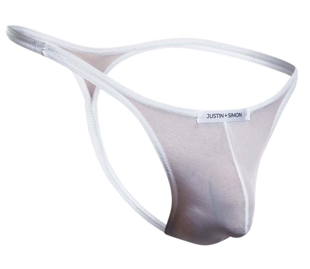 JUSTIN+SIMON XSJ03 Classic Thongs Color White Mesh - DealByEthan.gay loves JUSTIN+SIMON