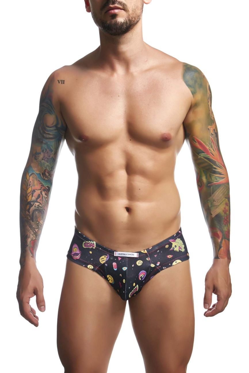 JUSTIN+SIMON XSJ22 Cheek Briefs Color Psycodelic - DealByEthan.gay loves JUSTIN+SIMON