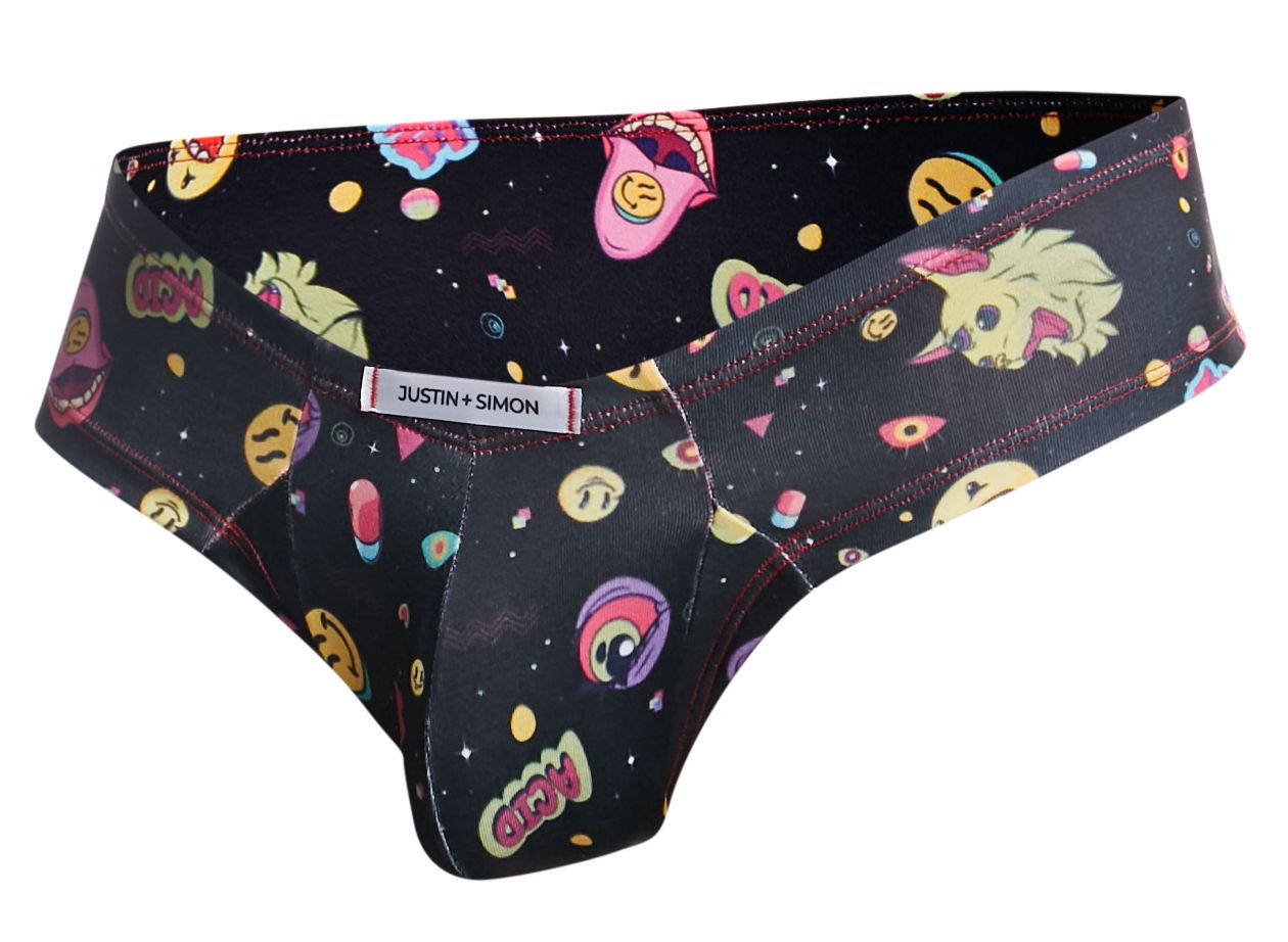 JUSTIN+SIMON XSJ22 Cheek Briefs Color Psycodelic - DealByEthan.gay loves JUSTIN+SIMON