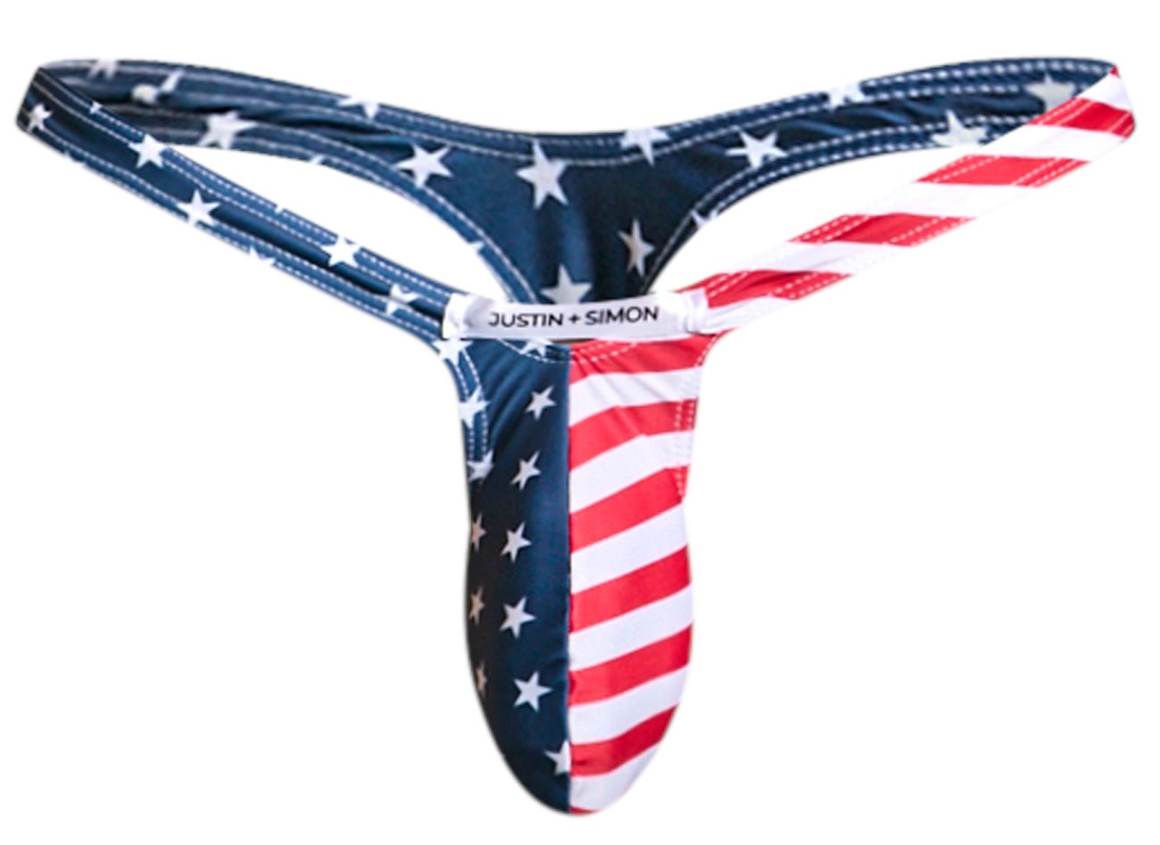 JUSTIN+SIMON XSJBU02 Bulge Thongs Color USA Flag - DealByEthan.gay loves JUSTIN+SIMON
