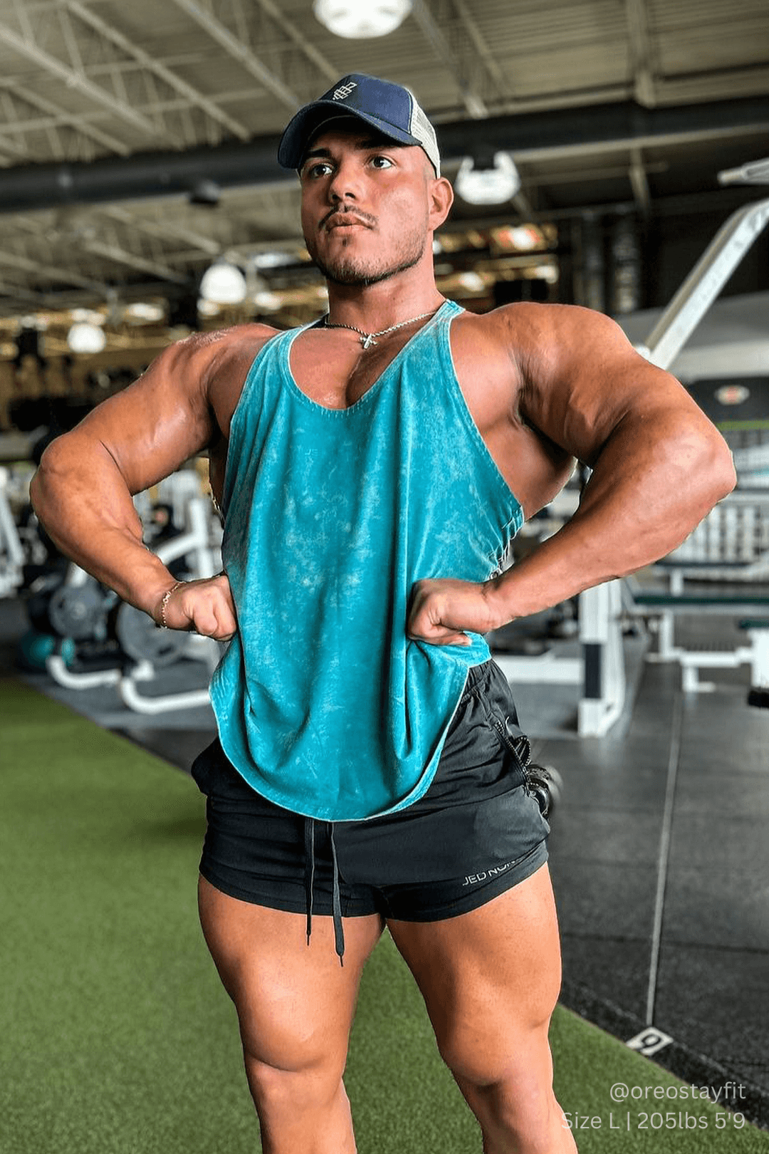 Jed North Classic Vintage Washed Racerback Stringer - Deep Sea - DealByEthan.gay loves Jed North