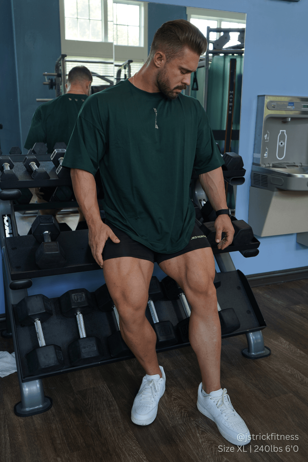 Jed North Energy Oversized T-Shirt - Forest Green - DealByEthan.gay loves Jed North