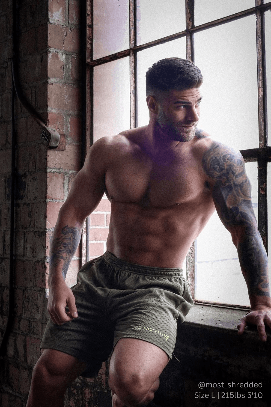 Jed North Jersey Mesh 7.5" Gym Shorts - Olive - DealByEthan.gay loves Jed North