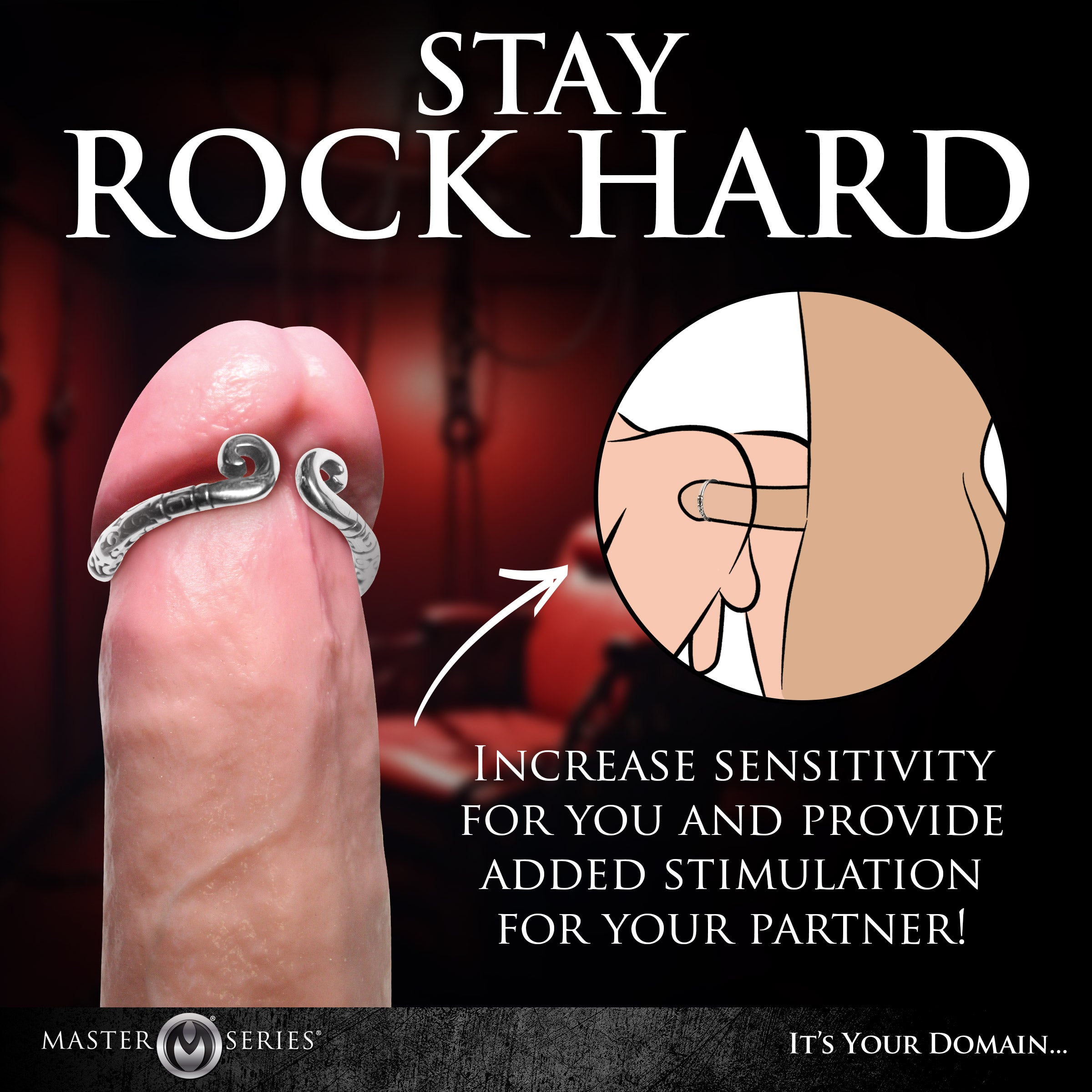 Kingpin Stainless Steel Glans Ring - DealByEthan.gay loves Master Series