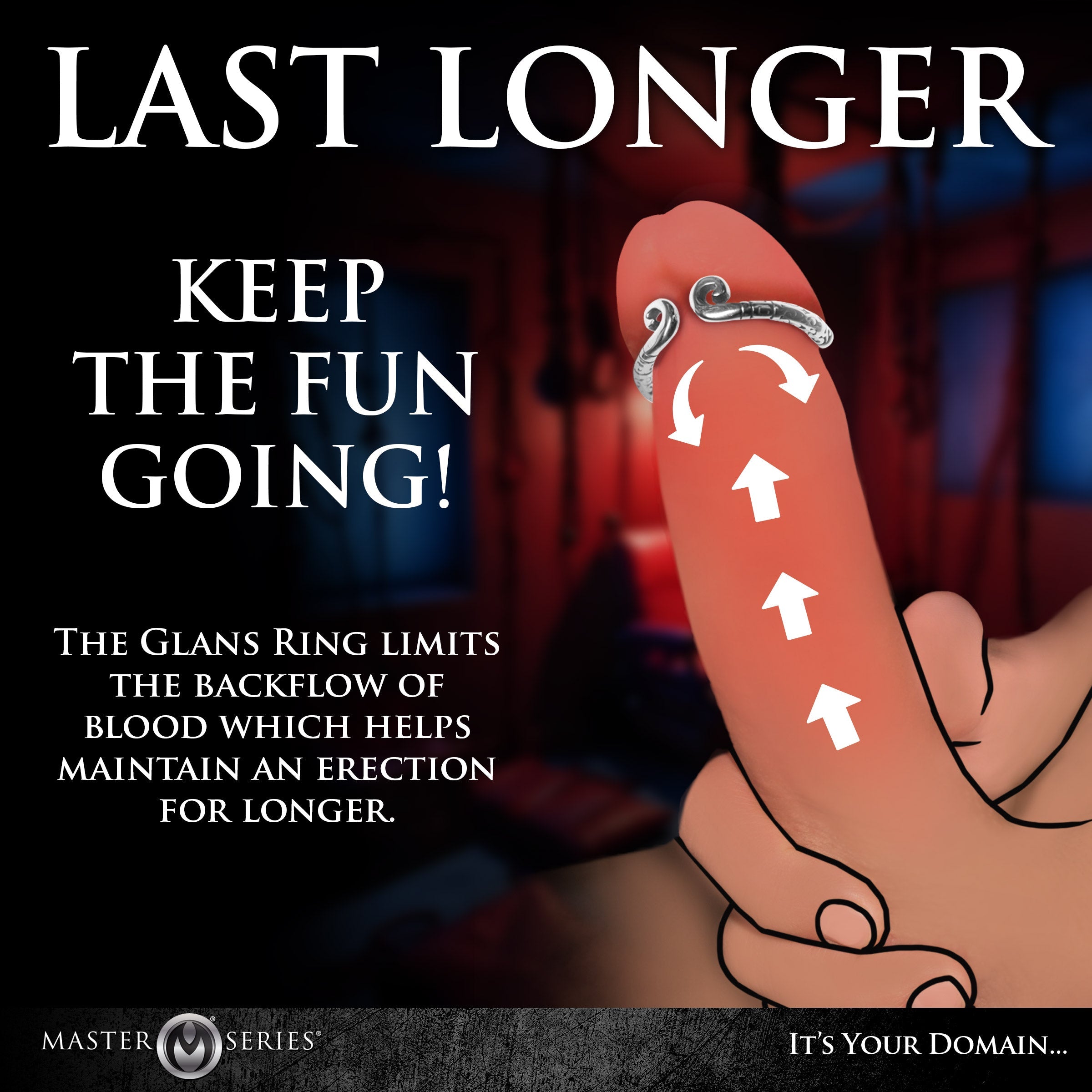 Kingpin Stainless Steel Glans Ring - DealByEthan.gay loves Master Series