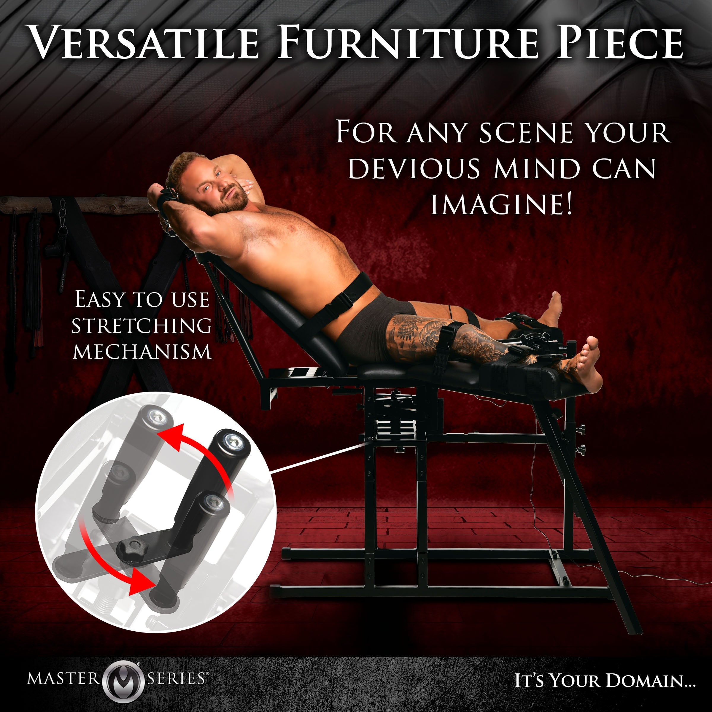 Leg Spreader Obedience Chair with Sex Machine - DealByEthan.gay loves Master Series
