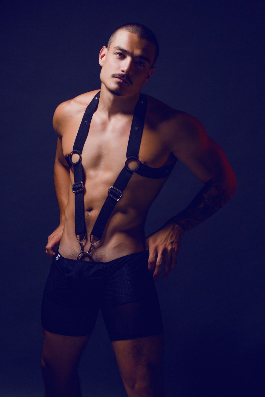 MaleBasics DMBL05 DNGEON Crossback Harness Color Black - DealByEthan.gay loves MaleBasics