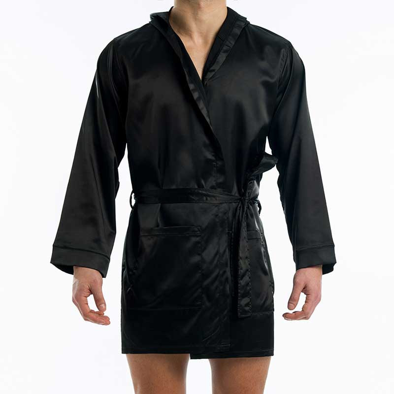 Modus Vivendi Satin Short Robe Loungewear 18651 Size L - DealByEthan.gay loves Modus Vivendi
