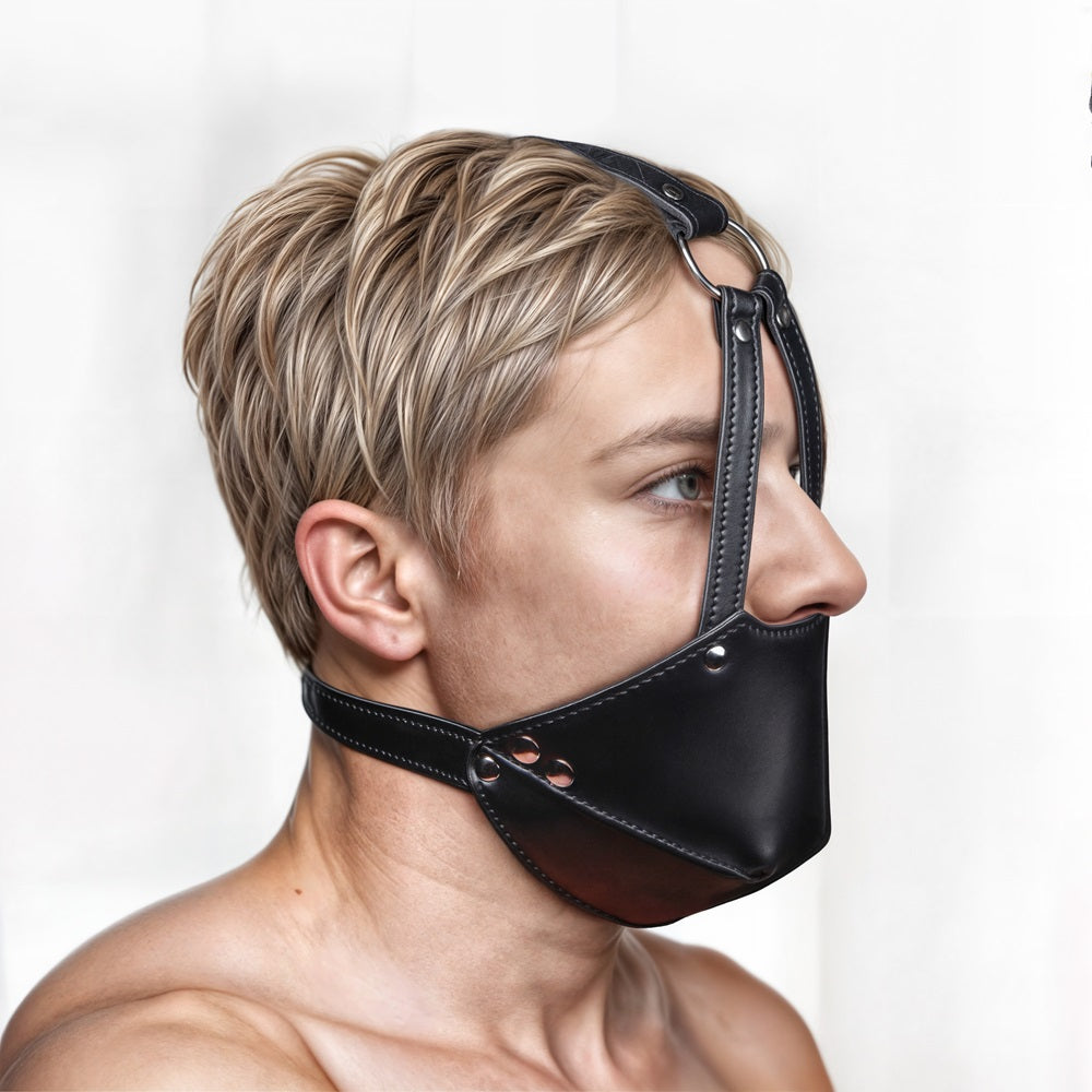 Muzzle Harness with Ball Gag - DealByEthan.gay loves Strict
