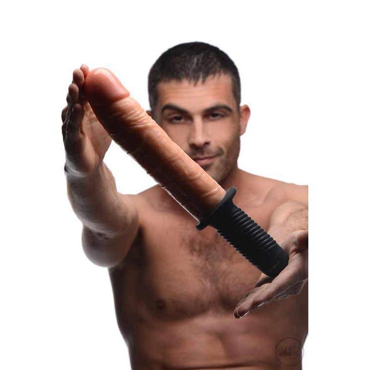 Onslaught 13 Mode XL Vibrating Dildo Thruster - DealByEthan.gay loves Master Series