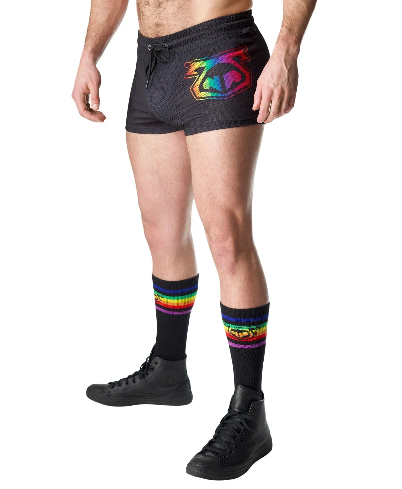 PRISM PRIDE TRUNK SHORT - DealByEthan.gay loves Nasty Pig