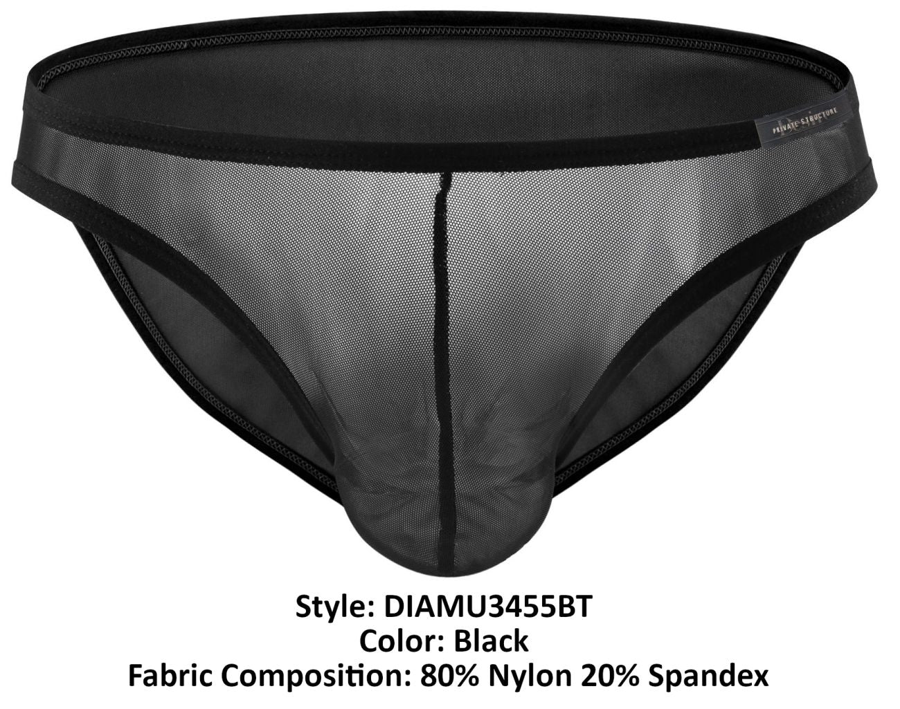 Private Structure DIAMU3455BT Desire Intima Low Rise Bikini Color Black - DealByEthan.gay loves Private Structure