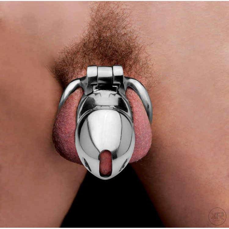 Rikers 24-7 Stainless Steel Locking Chastity Cage - DealByEthan.gay loves Master Series
