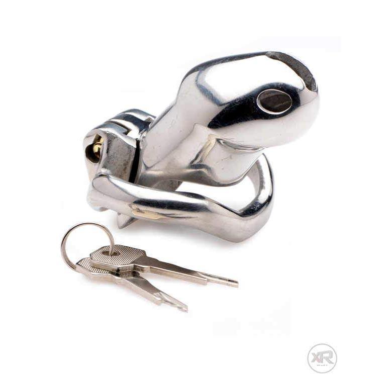 Rikers 24-7 Stainless Steel Locking Chastity Cage - DealByEthan.gay loves Master Series