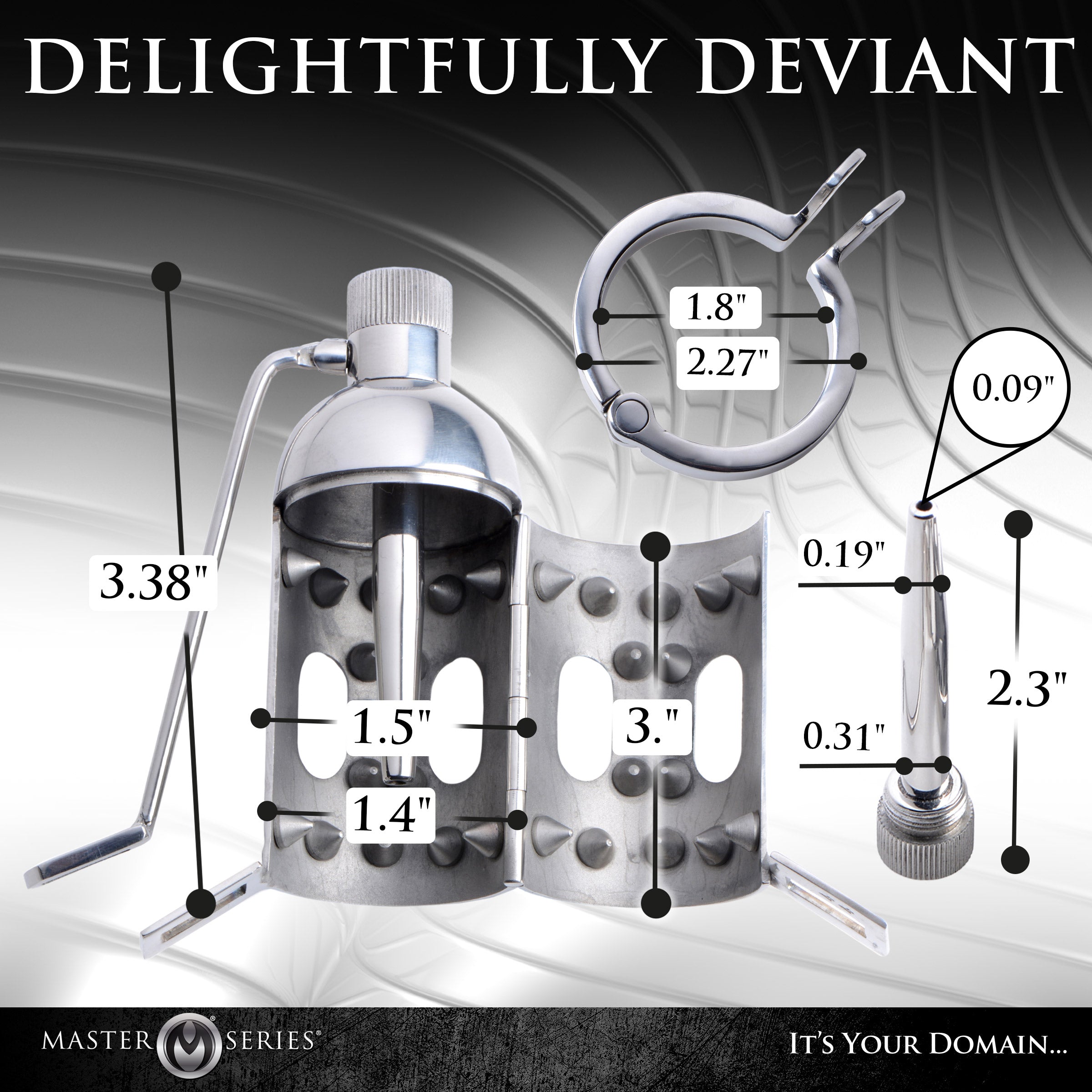 Spiked Chamber Chastity Cage - DealByEthan.gay loves Master Series