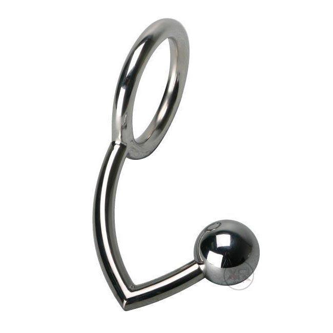 Stainless Steel Anal Intruder Cock Ring - DealByEthan.gay loves Master Series