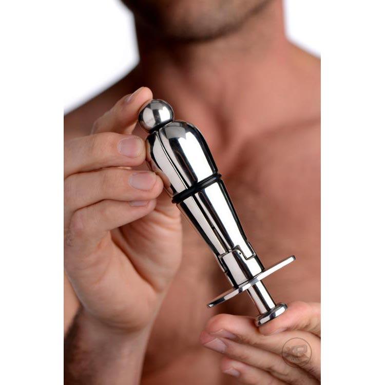 Stainless Steel Locking Anal Plug - DealByEthan.gay loves Master Series