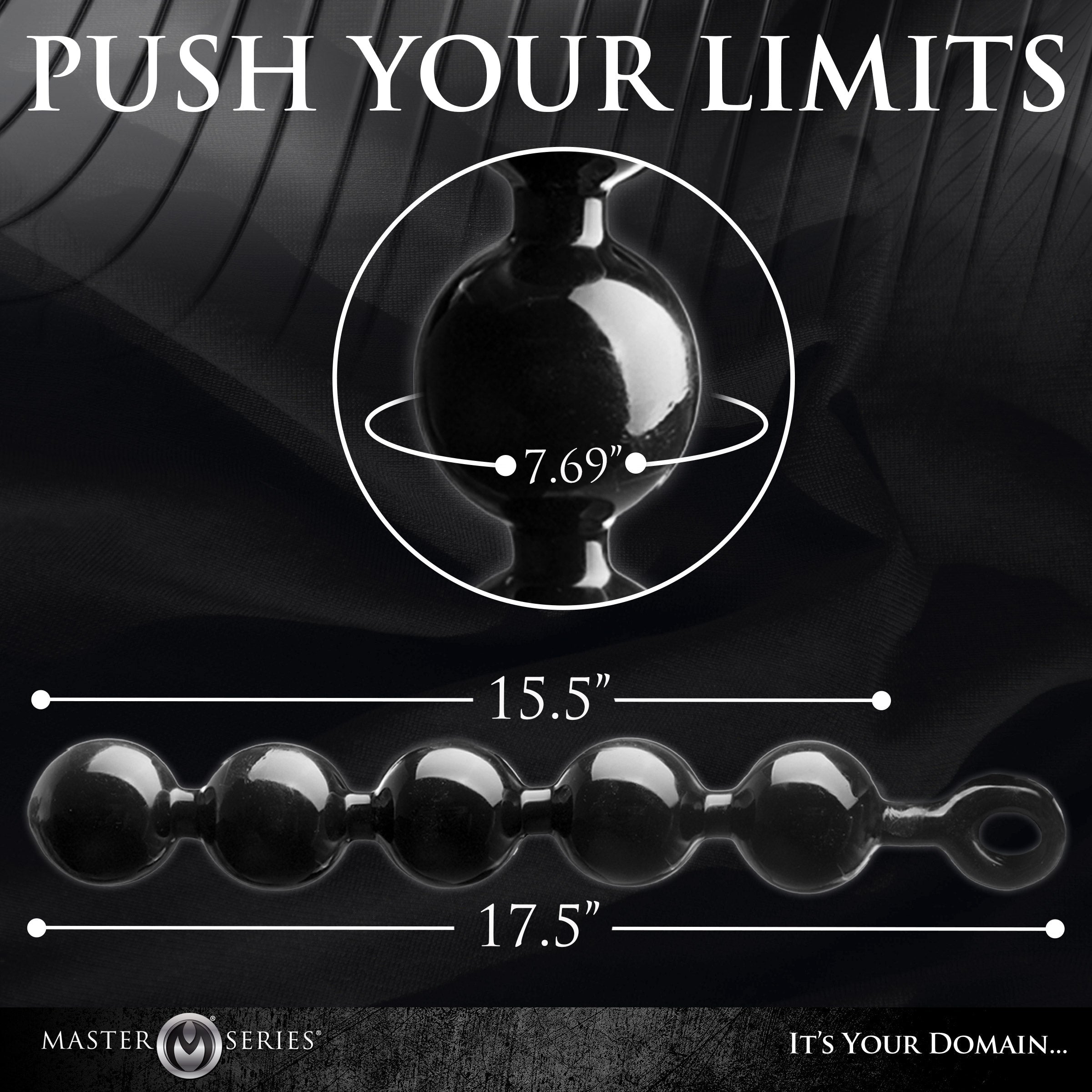 The Black Baller Anal Beads - DealByEthan.gay loves Master Series