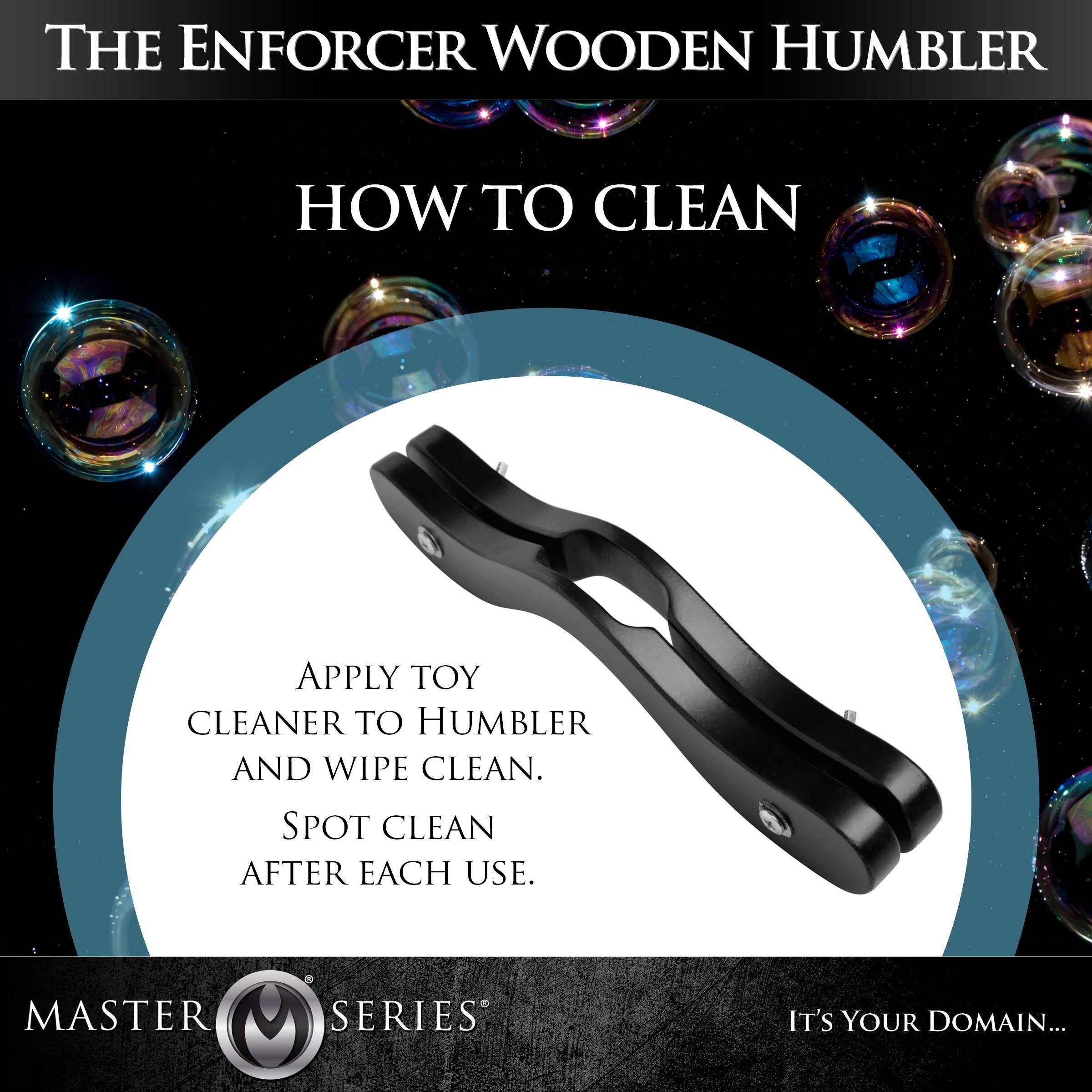 The Enforcer Black Wooden Humbler - DealByEthan.gay loves Master Series