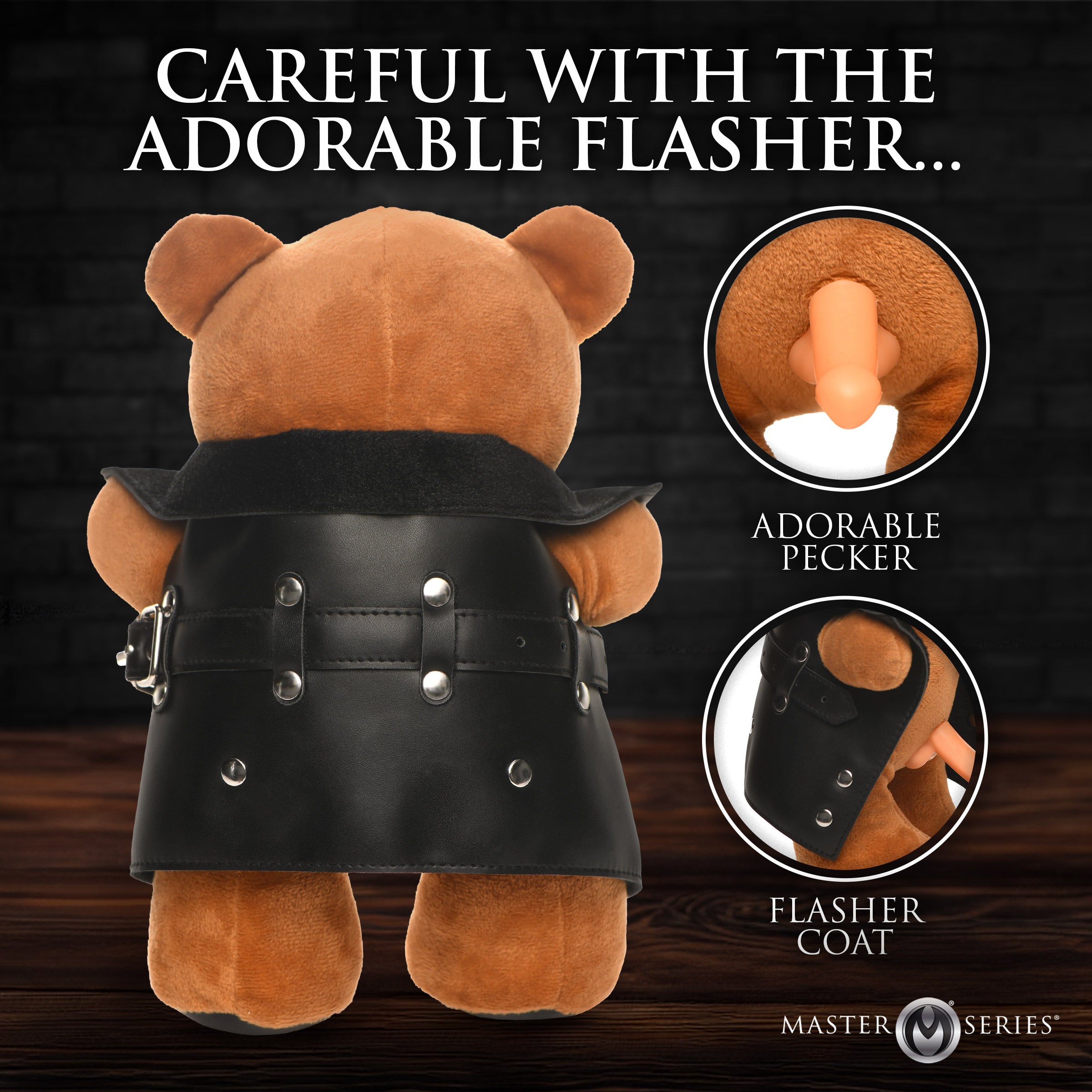 The Flasher Exhibitionist Teddy Bear - DealByEthan.gay loves Master Series