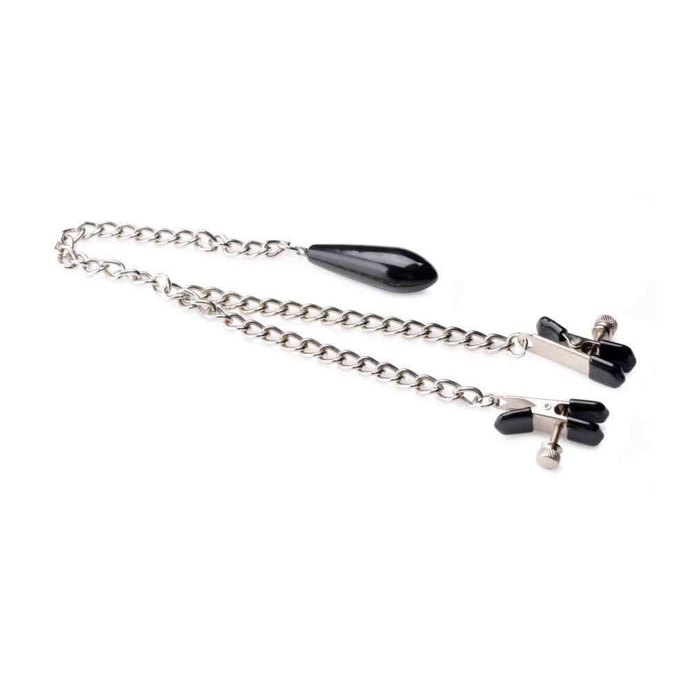Titty Taunter Nipple Clamps with Weighted Bead - DealByEthan.gay loves Master Series