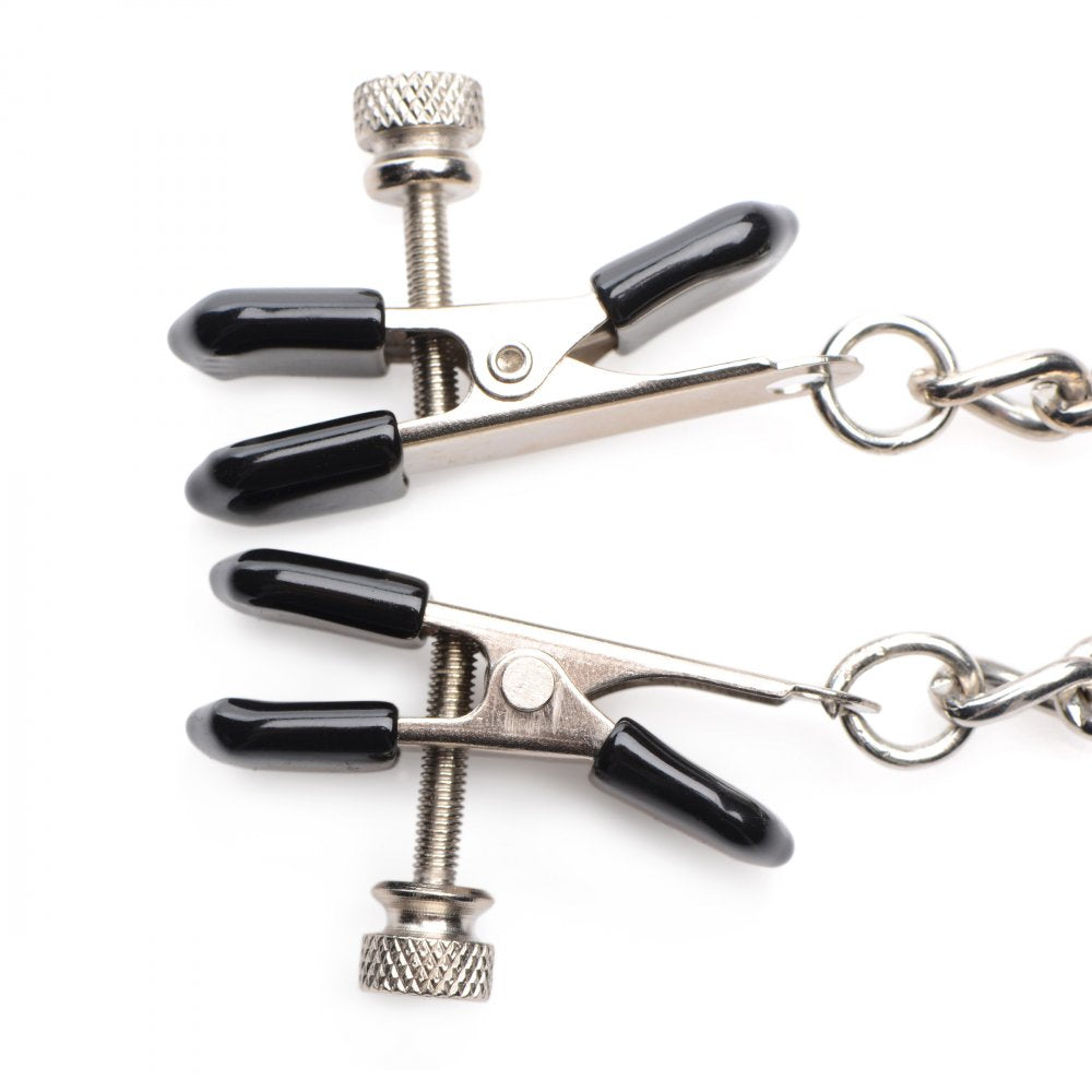 Titty Taunter Nipple Clamps with Weighted Bead - DealByEthan.gay loves Master Series