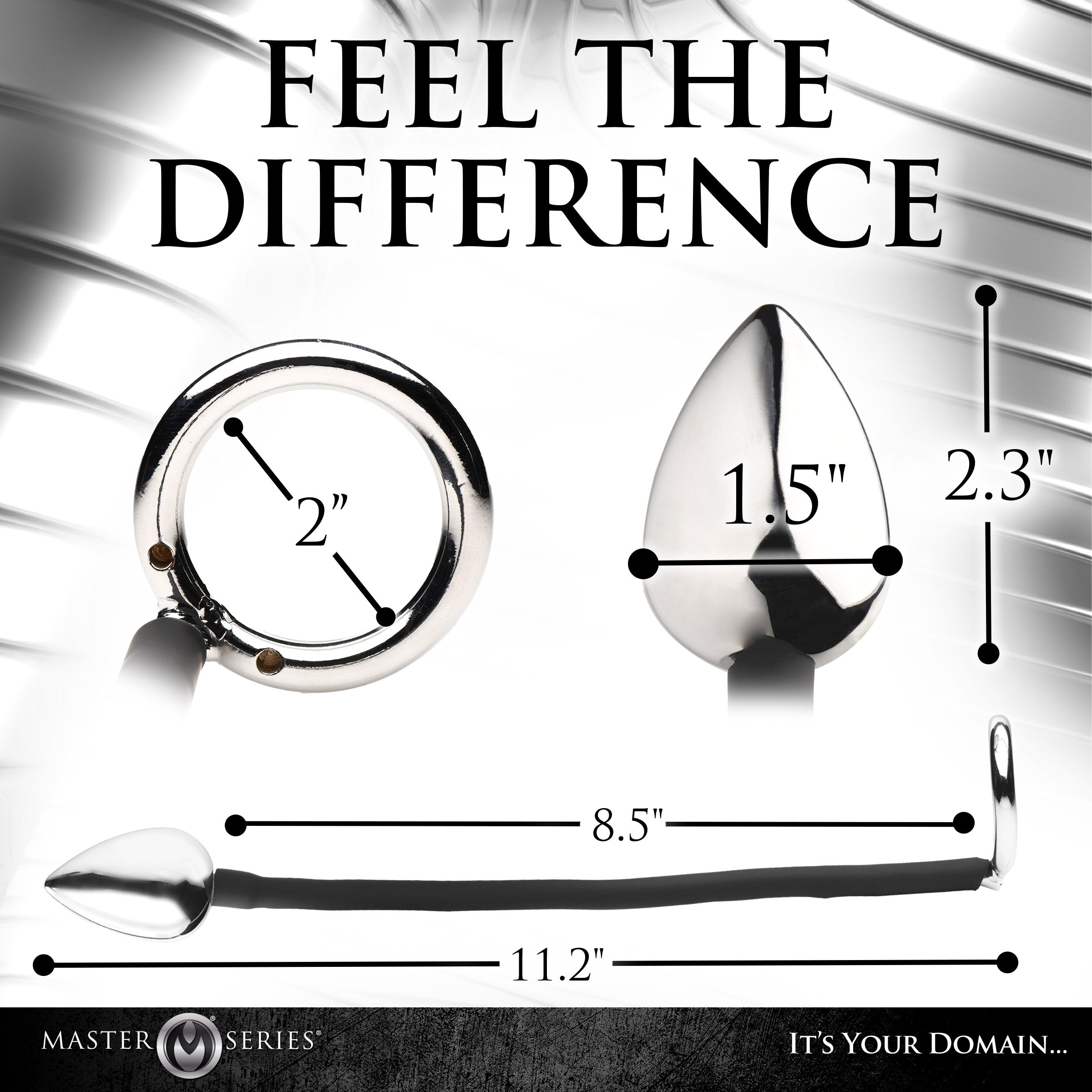 Tug and Plug Cock and Ball Ring with Anal Plug - DealByEthan.gay loves Master Series