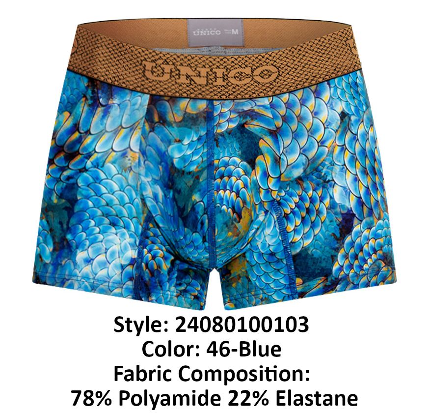 Unico 24080100103 Ondoso Trunks Color 46-Blue - DealByEthan.gay loves Unico