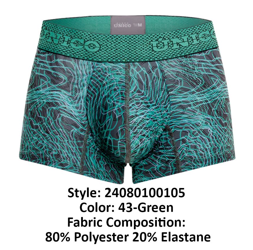 Unico 24080100105 Cairel Trunks Color 43-Green - DealByEthan.gay loves Unico