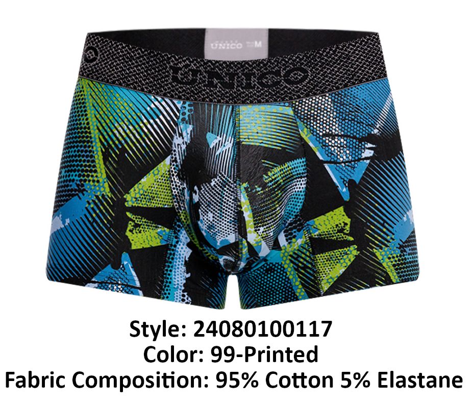 Unico 24080100117 Trino Trunks Color 99-Printed - DealByEthan.gay loves Unico