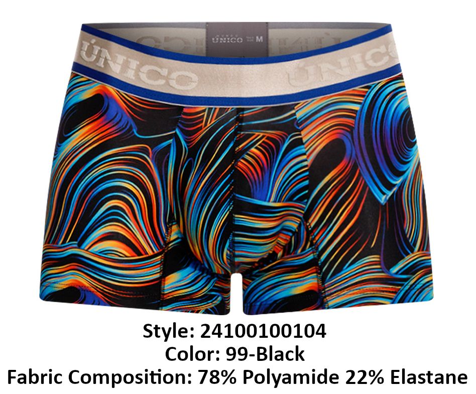 Unico 24100100104 Calamo Trunks Color 99-Black - DealByEthan.gay loves Unico