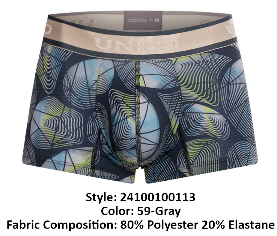 Unico 24100100113 Resplandecer Trunks Color 59-Gray - DealByEthan.gay loves Unico