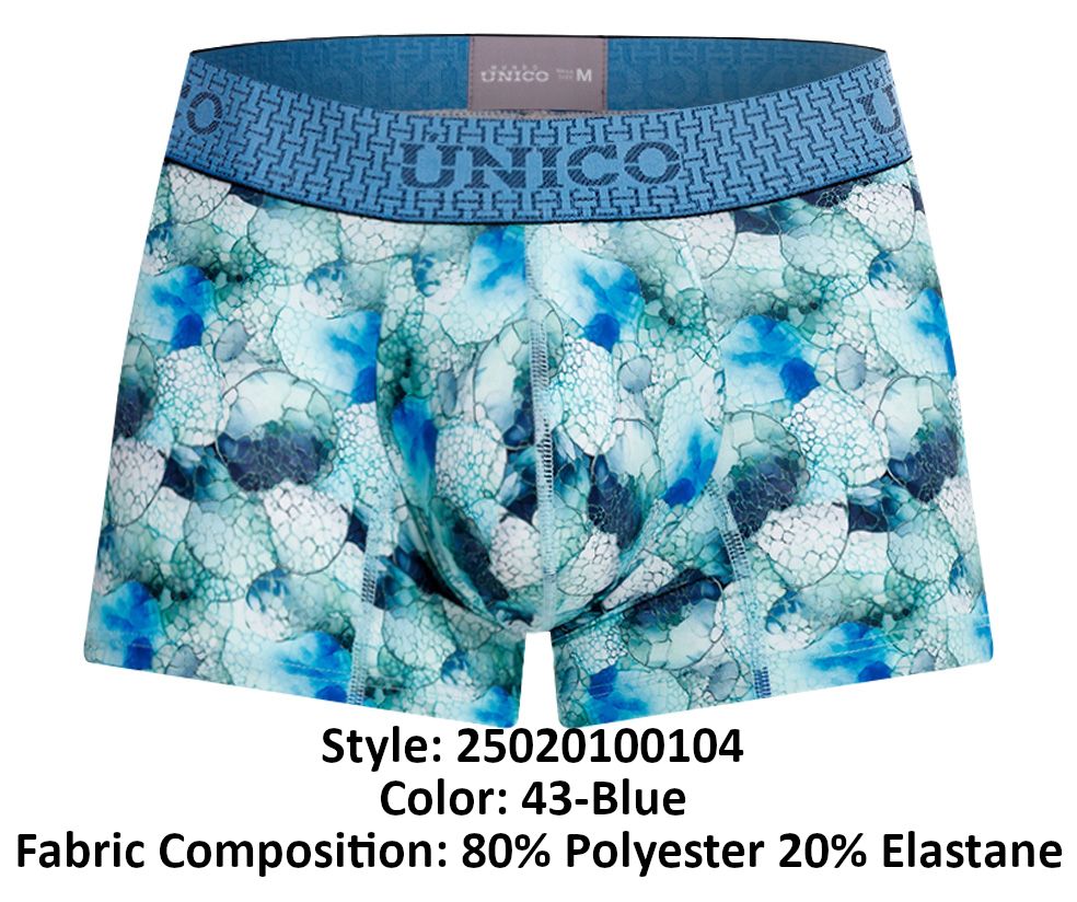 Unico 25020100104 Abalon Trunks Color 43-Blue - DealByEthan.gay loves Unico