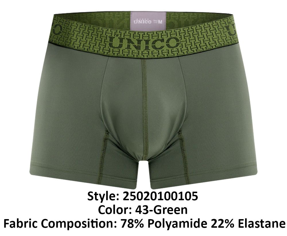 Unico 25020100105 Glauco Trunks Color 43-Green - DealByEthan.gay loves Unico