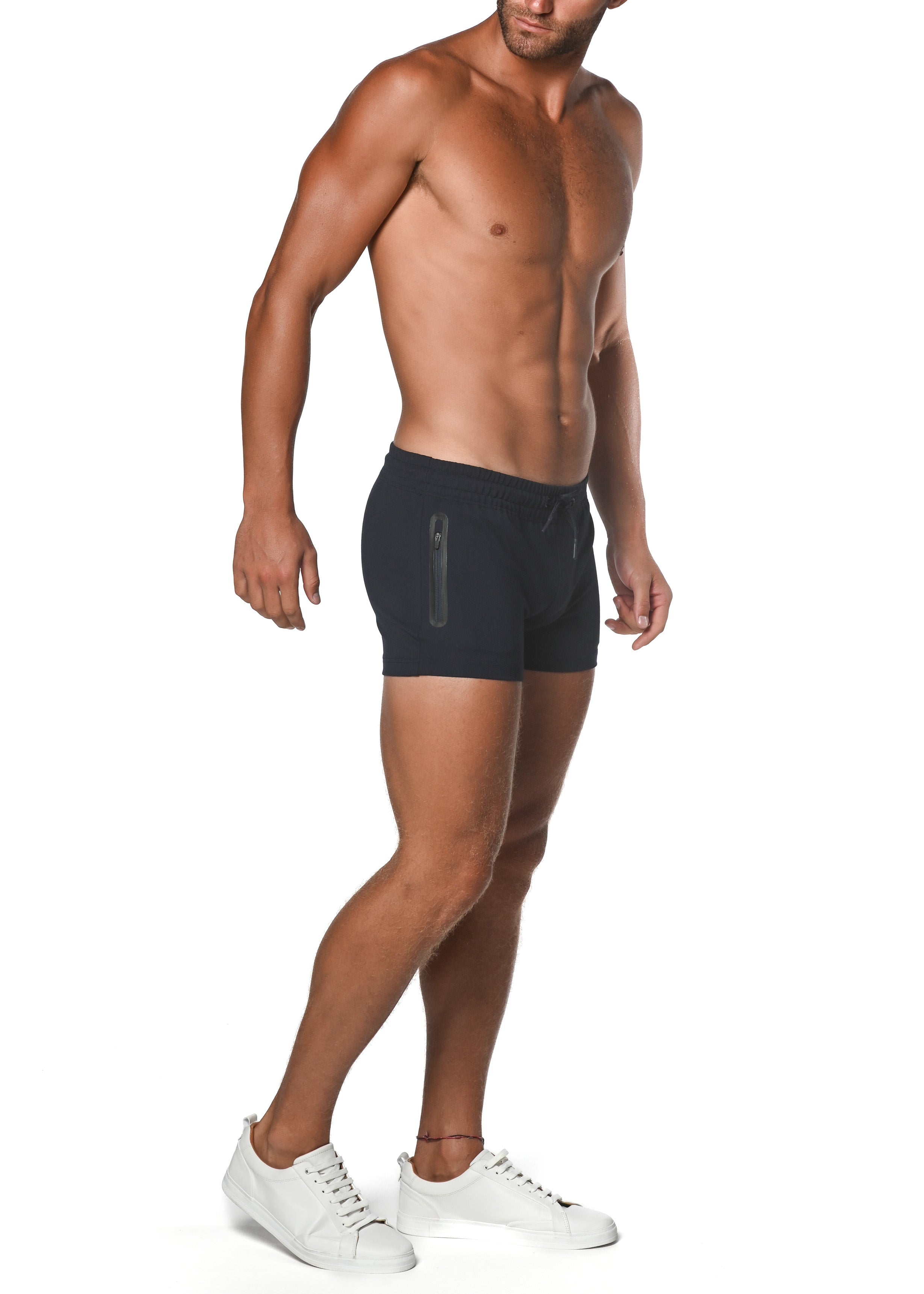 VAULT GYM-TECH STRETCH SHORTS W/ HEAT WELD ZIPPERS - DealByEthan.gay loves ST33LE