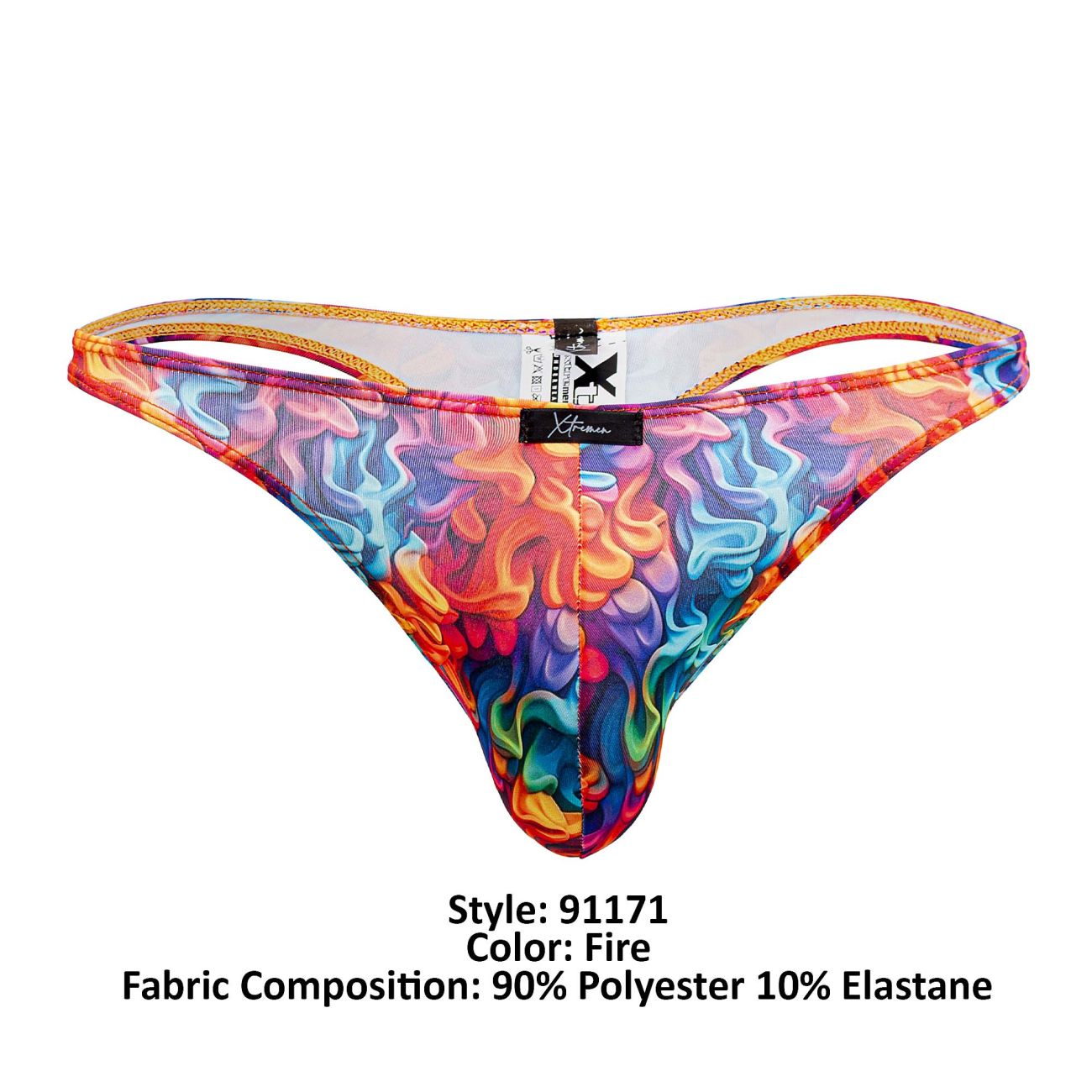 Xtremen 91171 Printed Thongs Color Fire - DealByEthan.gay loves Xtremen